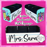Custom hand painted desk organizer!