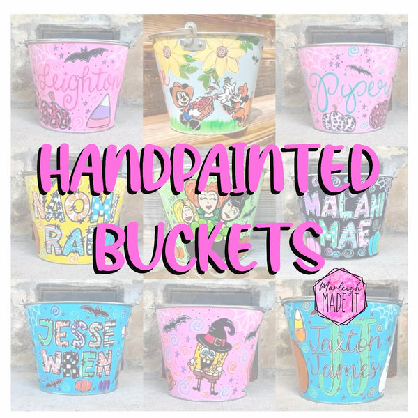 Custom Handpainted Bucket