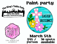 Kings Table Cafe Paint Party